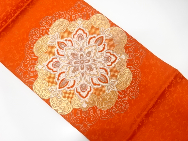 アンティーク　華紋織り出し袋帯（着用可）